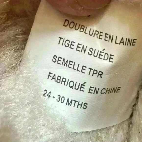 EMU Australia Kanga Walker Leather Boots Mocha Shearling Pink Size 24-30 Months - Picture 8 of 9